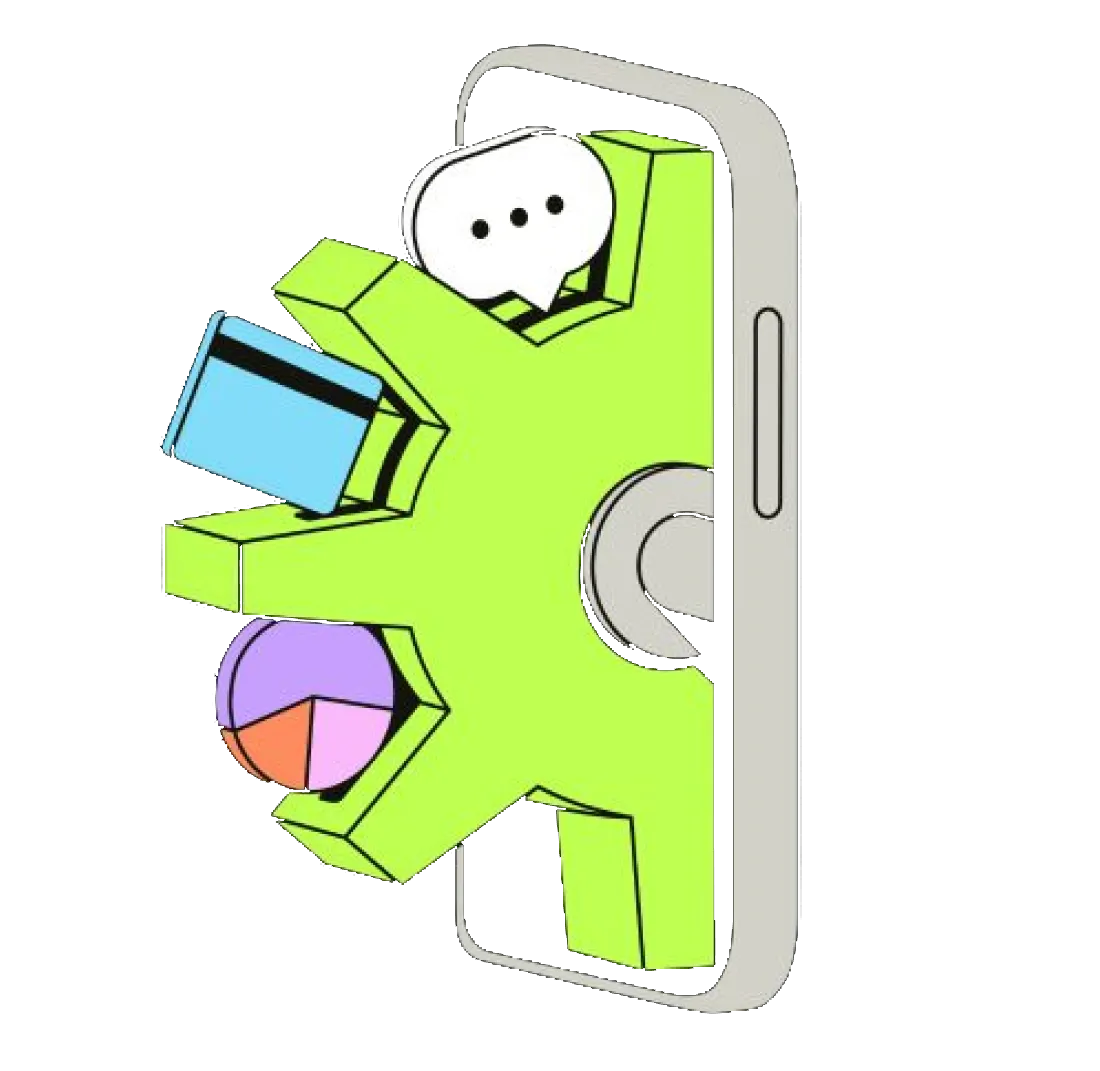 Giga Play mobile experience illustration
